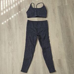 Fabletics Dark Blue Shimmery Leggings